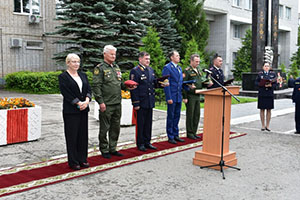 В городе Новочебоксарск Чувашской Республики открыта мемориальная доска ветеранам Великой Отечественной войны, проходившим службу в органах внутренних дел