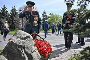 В Парке Победы почтили память сотрудников госохраны, погибших в Великую Отечественную войну               