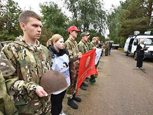В Омске на Ново-Южном кладбище прошла церемония захоронения останков участника Великой Отечественной войны